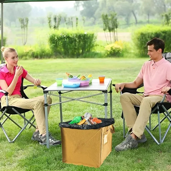 Triangular Collapsible Windproof Portable Oxford Trash Can