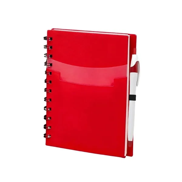 Tri-pocket Notebook with Pen - OCEAN