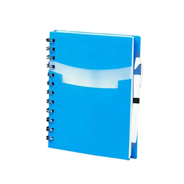 Tri-pocket Notebook with Pen - OCEAN