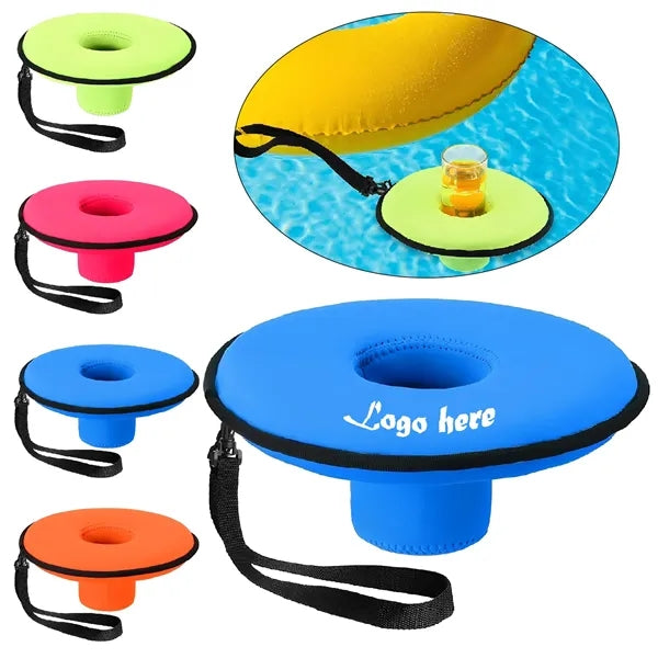 Floating Neoprene Drink Holder, Pool Beverage Cooler Sleeve