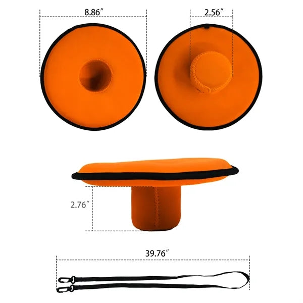 Floating Neoprene Drink Holder, Pool Beverage Cooler Sleeve