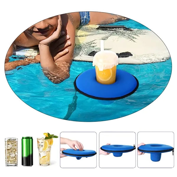 Floating Neoprene Drink Holder, Pool Beverage Cooler Sleeve