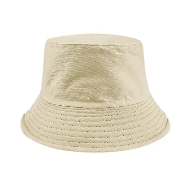 Cotton Bucket Hat for Women Men Sun Beach Fishing Cap