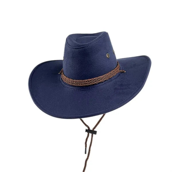 Cowboy Hat Faux Felt Leather Suede
