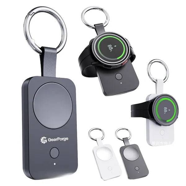 Portable Smartwatch Wireless Charger Keychain Design