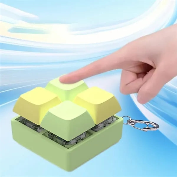 4-Key Mechanical Keyboard Switch Tester Keychain