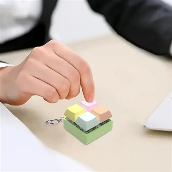 4-Key Mechanical Keyboard Switch Tester Keychain
