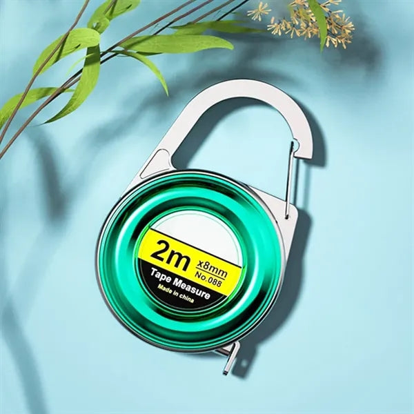 Carabiner Clip Tape Measure Keyring