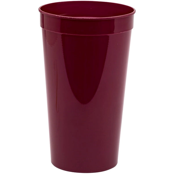 32 oz. Smooth Wall Plastic Stadium Cup