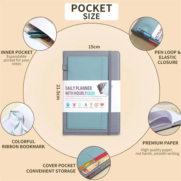 Premium Self Filling Daily Planner No Date Free Shipping