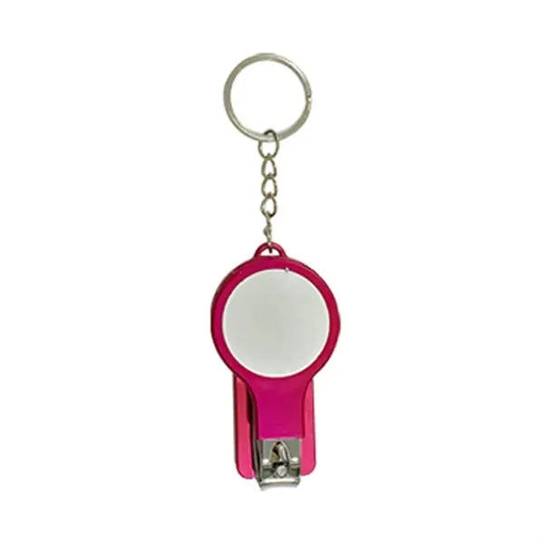 6 In 1 Nail Clipper Mirror Pen Keychain