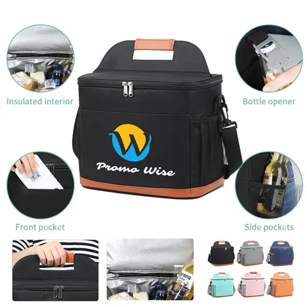 Leakproof Insulated Oxford Lunch Bag with Handle and Strap