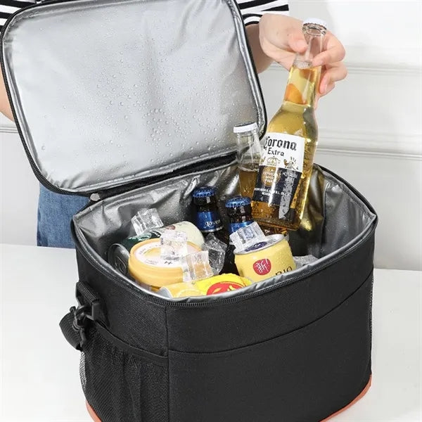 Leakproof Insulated Oxford Lunch Bag with Handle and Strap
