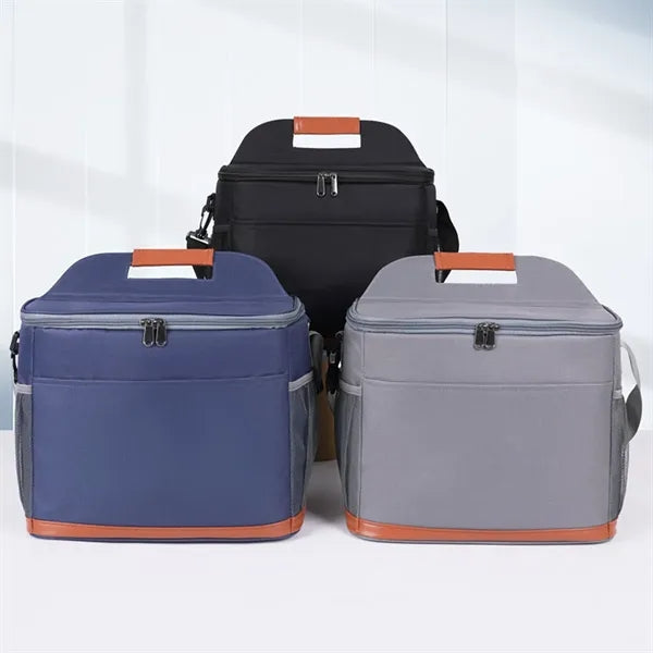 Leakproof Insulated Oxford Lunch Bag with Handle and Strap