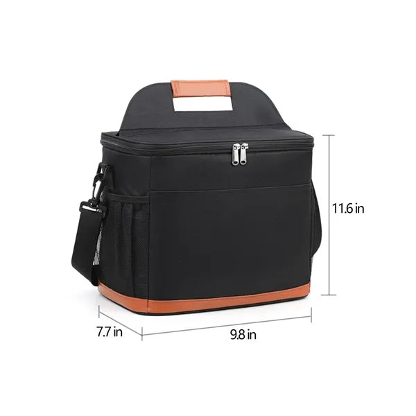 Leakproof Insulated Oxford Lunch Bag with Handle and Strap