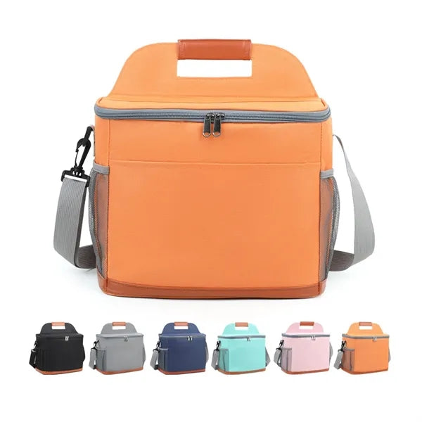 Leakproof Insulated Oxford Lunch Bag with Handle and Strap