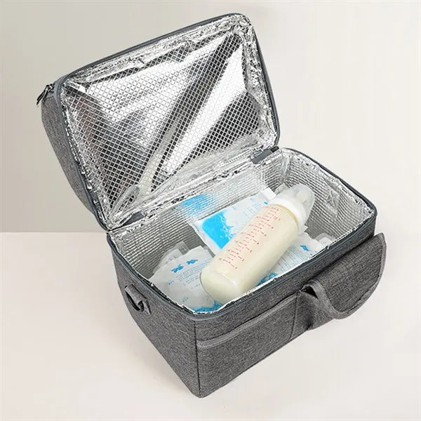 Wet-Dry Compartment Insulated Cooler Bag