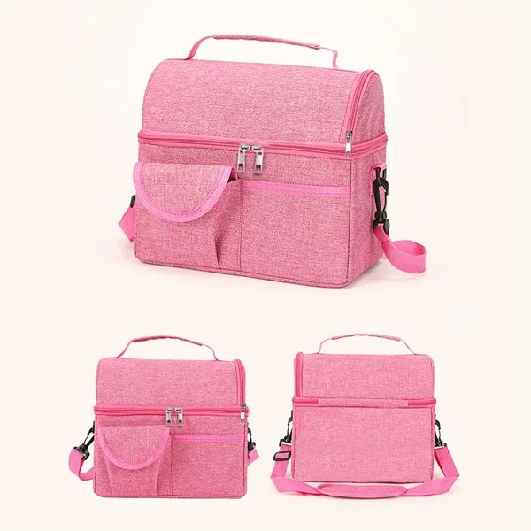 Wet-Dry Compartment Insulated Cooler Bag
