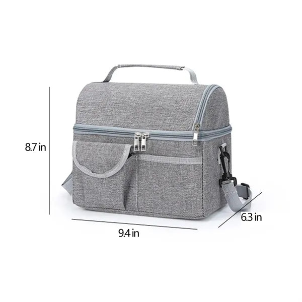 Wet-Dry Compartment Insulated Cooler Bag