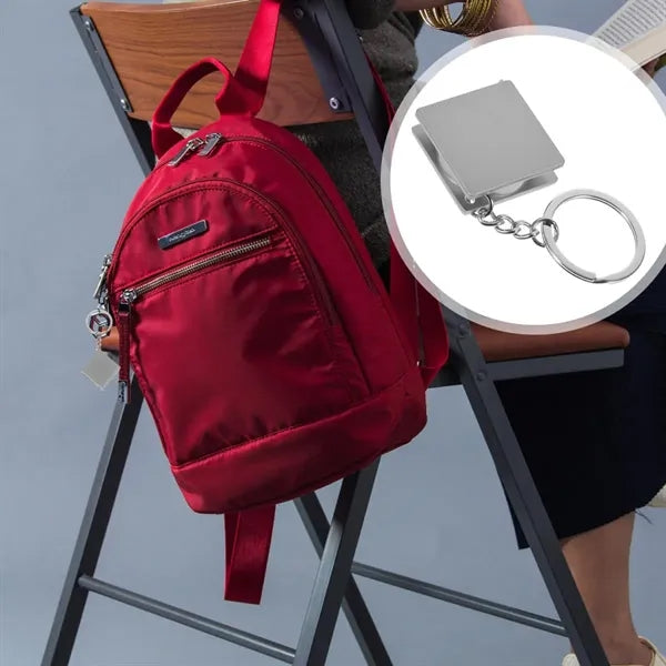 Retractable Keychain Metal Tape Measure with Slide-Lock