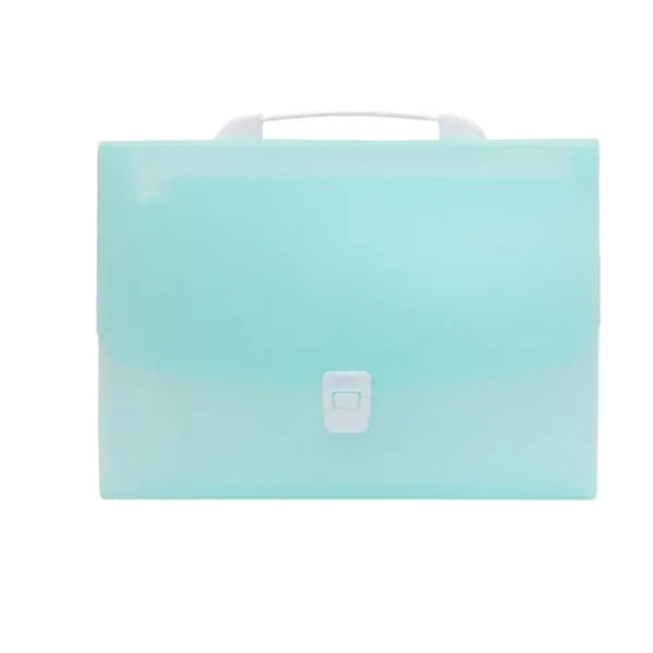 13-Pocket Portable Accordion File Folder with Snap-Closure