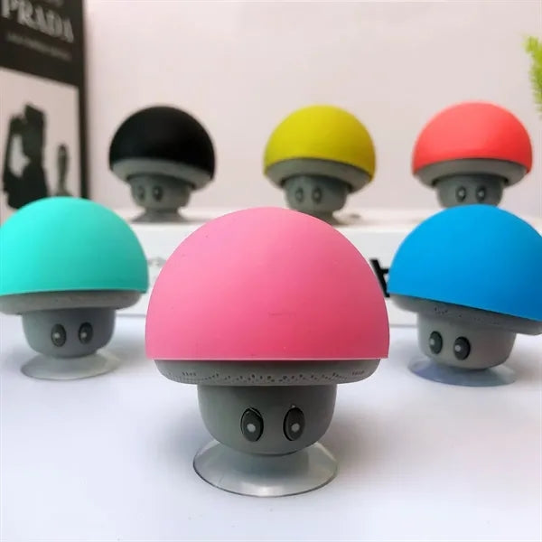 Compact Mini Mushroom Shaped Speaker Phone Stand Suction Cup