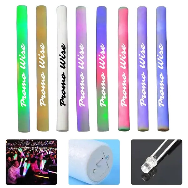 Gradient Flashing Lightweight Safe LED Foam Glow Sticks