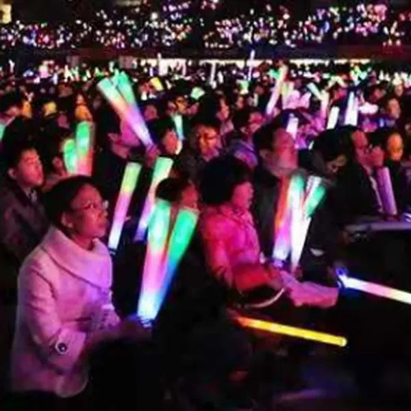 Gradient Flashing Lightweight Safe LED Foam Glow Sticks
