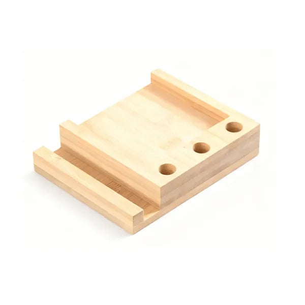 Bamboo Desk Organizer with Phone Holder - OCEAN