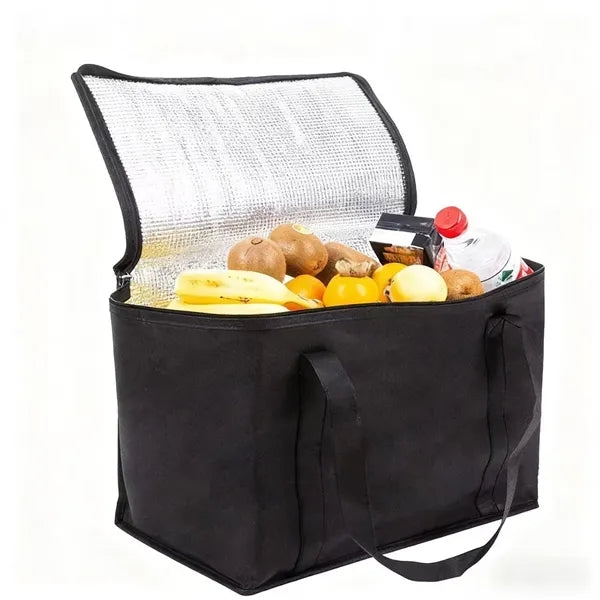 Non-woven thickened aluminum film insulation bag