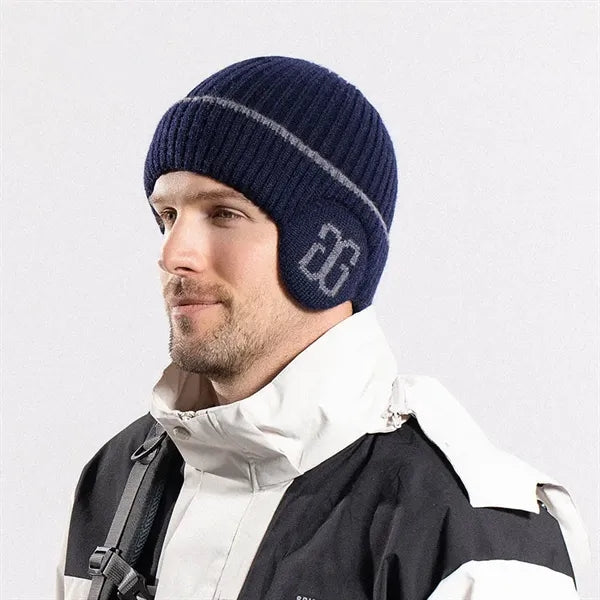 Winter Warm Knitted Knitted Wool Hat Ear Protector Cap