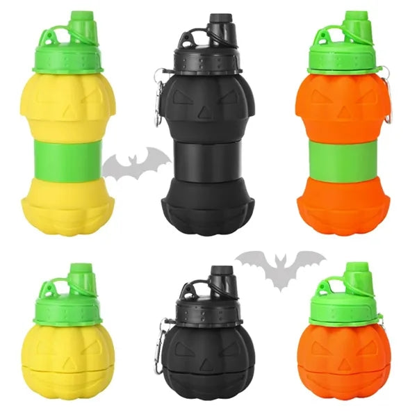 Pumpkin Silicone Folding Bottle