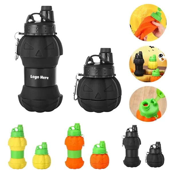 Pumpkin Silicone Folding Bottle