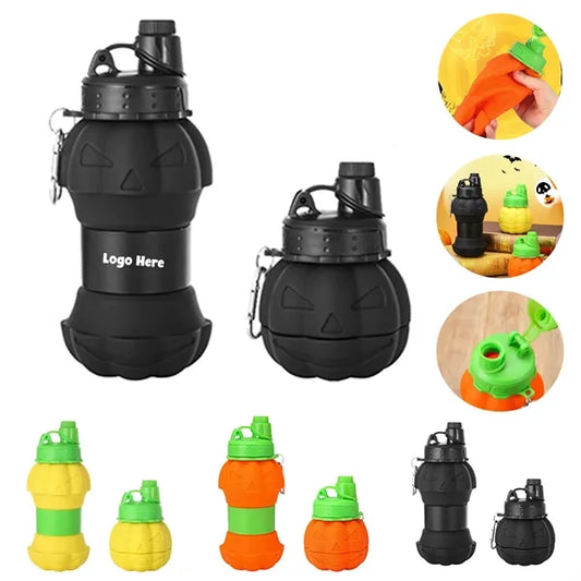 Pumpkin Silicone Folding Bottle