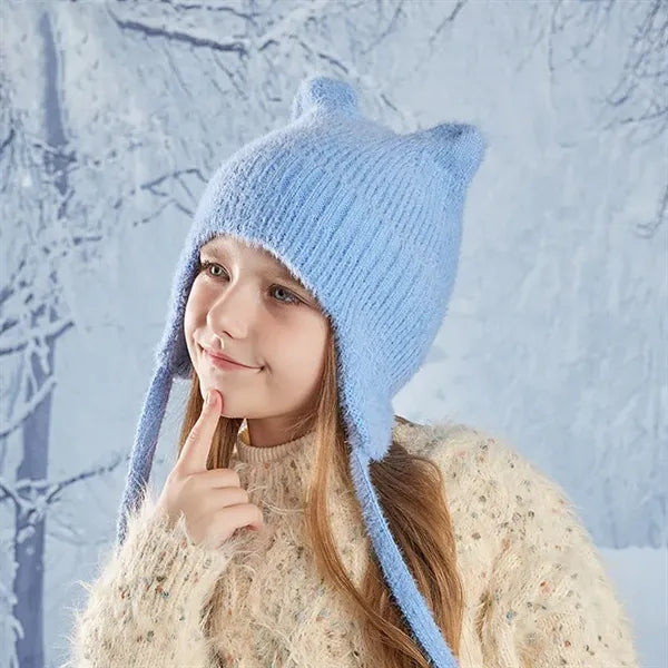 Children's winter outdoor warm Knitted Wool Hat