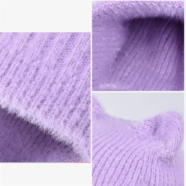 Children's winter outdoor warm Knitted Wool Hat