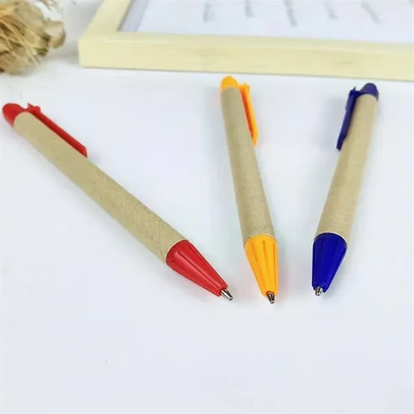 Eco-Friendly Kraft Paper Tube Ballpoint Pen