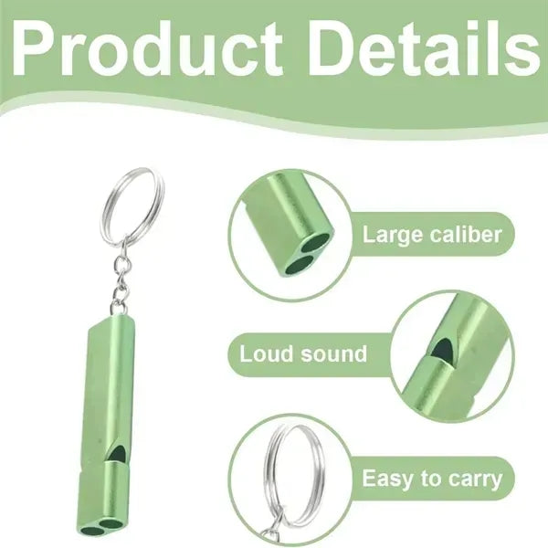 Metal Outdoor Survival Whistle - Portable Emergency Tool