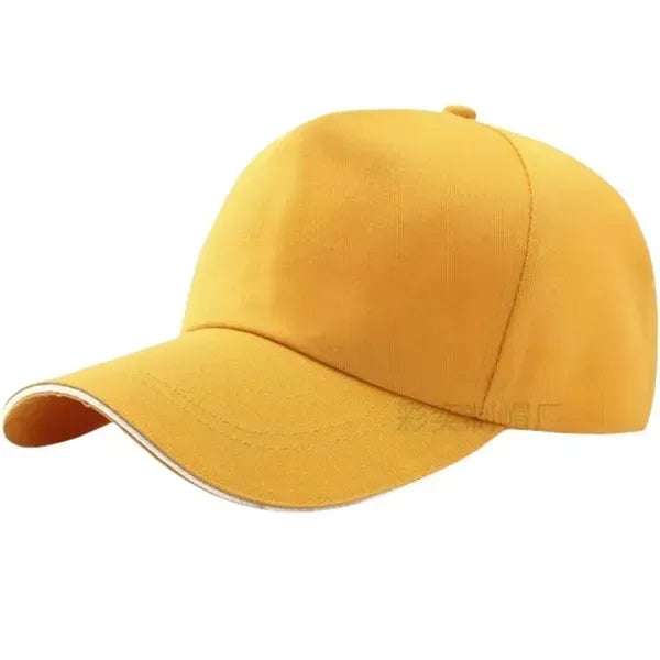 Cotton Solid Color Baseball Cap - Classic Adjustable Hat