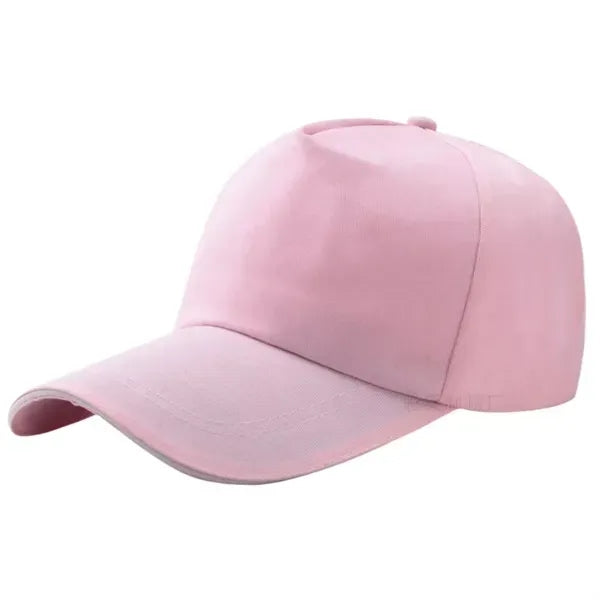 Cotton Solid Color Baseball Cap - Classic Adjustable Hat