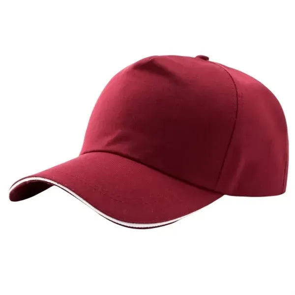 Cotton Solid Color Baseball Cap - Classic Adjustable Hat
