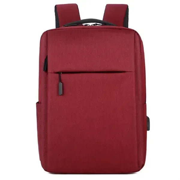 Black Business Laptop Backpack - USB Charging Port Included