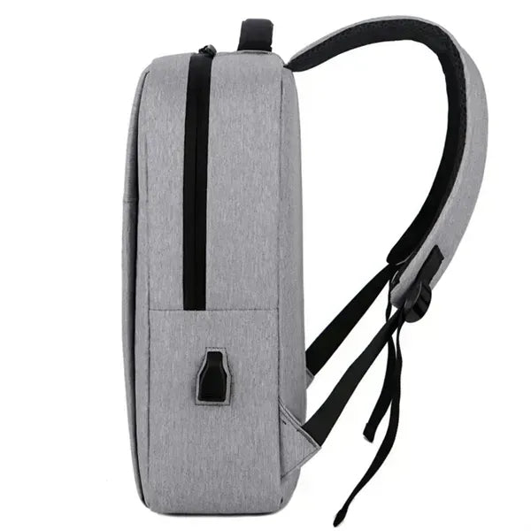 Black Business Laptop Backpack - USB Charging Port Included