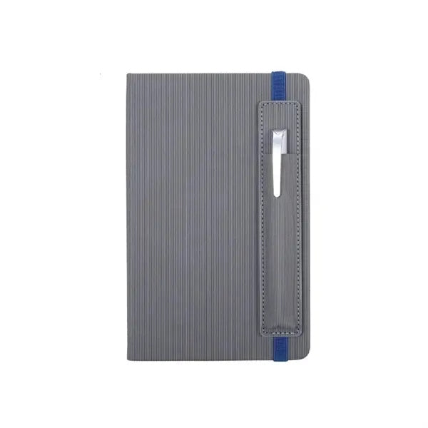 A5 Leather Notebook - Pen Holder & Elastic Closure Band