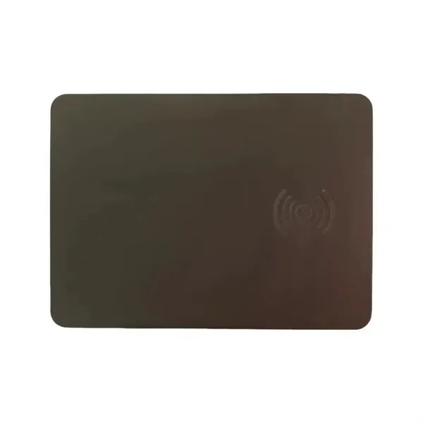 Wireless Charging Leather Mouse Pad - Stylish Desk Accessory