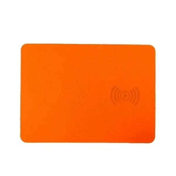 Wireless Charging Leather Mouse Pad - Stylish Desk Accessory