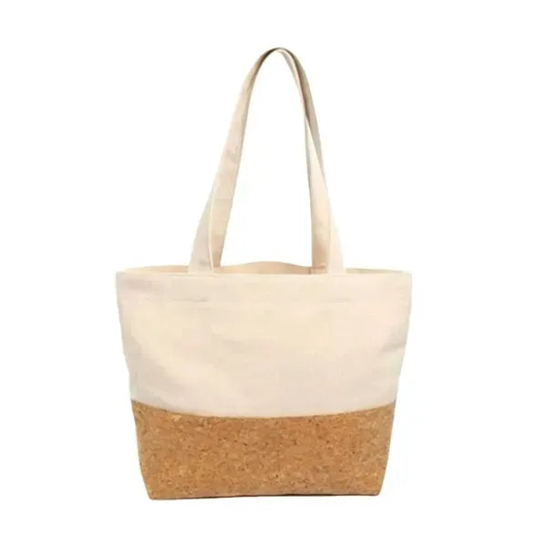 Cork Spliced Eco-Friendly Canvas Tote Bag