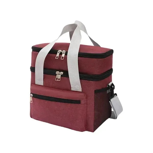 Double Layer PEVA Picnic Bag - Insulated Outdoor Cooler