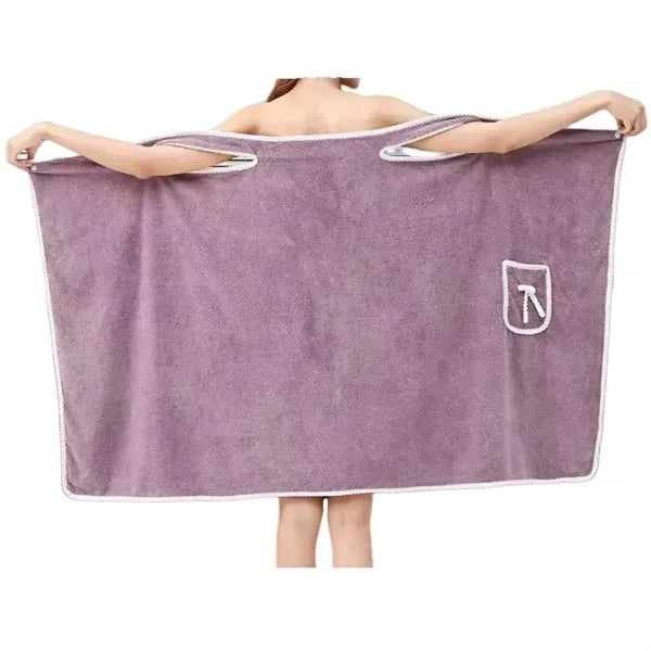 Soft Coral Fleece Bathrobe - Sleeveless Cozy Loungewear