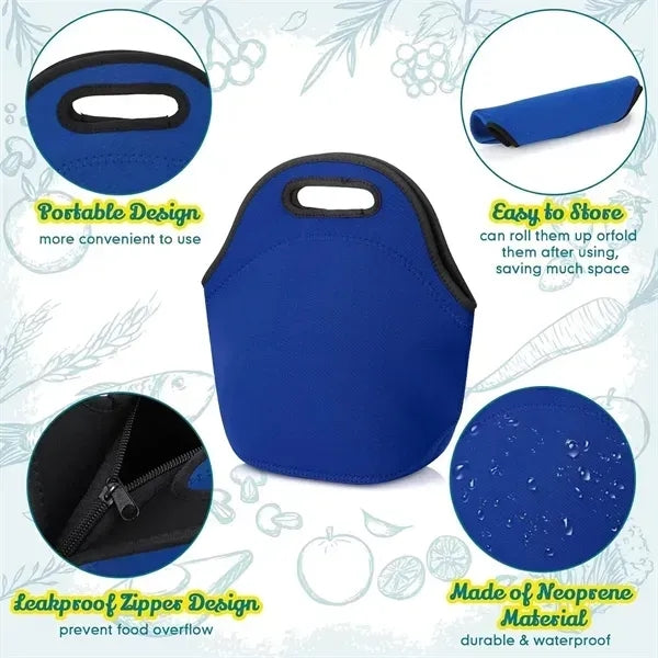 Portable Lunch Bag with Handle - Convenient Storage Solution